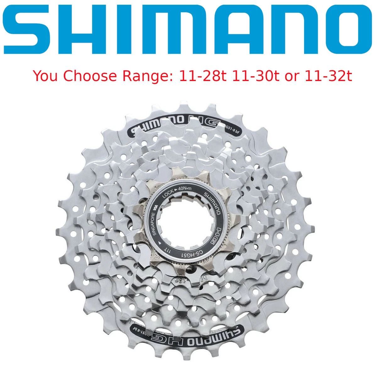 Bicycle cassette best sale sizes