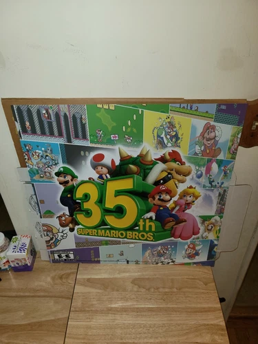 Super Mario Bros 35th Anniversary Edition Nintendo 23"×23" Bendable Plastic 