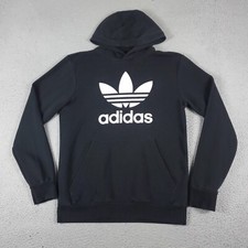 Adidas Sweater Boys XL Black Casual Pullover Hoodie Sweatshirt Kids
