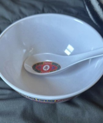 食器 Supreme Ceramic Bowl Supreme Asian Style Ceramic Bowl & Spoon Set Red Pattern Glossy