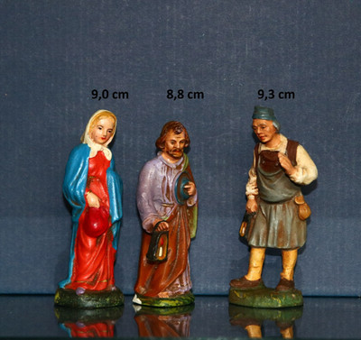 MAROLIN Herbergssuche  Krippe Wirt Josef & Maria Pappmachee Masse