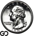 1949 Washington Quarter Solid Gem BU++