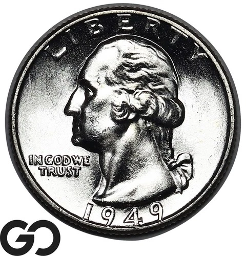 1949 Washington Quarter Solid Gem BU++