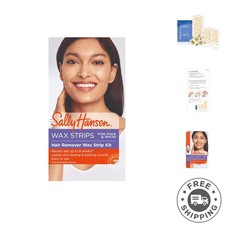 Dermatologist Tested Wax Strips - Long-Lasting Face  Bikini Hair Removal Kit