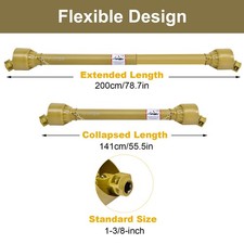 Zapfwelle Kardanwelle Traktor Gelenkwelle Mit Schutz Welle Antriebswelle 1 3/8 6
