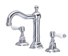 Rohl Acqui A1409LPAPC-2 Widespread Bathroom Sink Faucet Drain Polished Chrome
