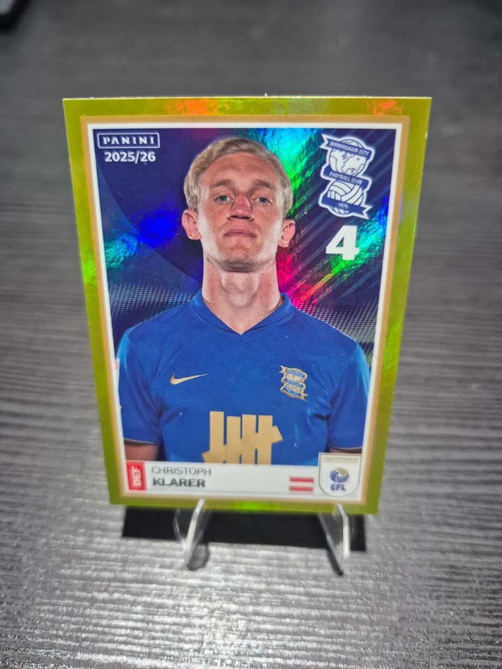 Parallel Panini Sticker EFL 2026 Panini GOLD Parallel Stickers - 2025/26 Championship Captains ...