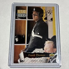 FRANK THOMAS 1993 UPPER DECK FUTURE HEROES #62 of 63 COPY GOLD FOIL SIGNATURE