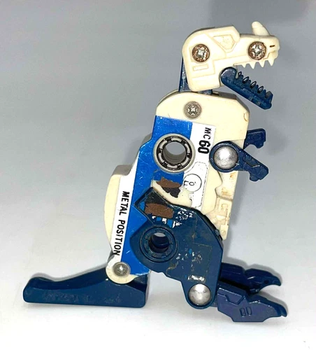 Vintage 1987 Hasbro G1 Transformers OVERKILL Decepticon Cassette Tape Dinosaur