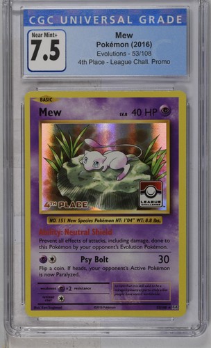 Mew graded CGC 7.5 for sale on eBay