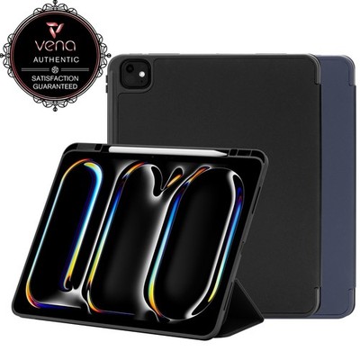 Vena Case For Apple iPad Pro 13 Inch M5 (2025) M4, Pencil Holder Trifold Stand
