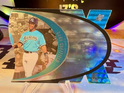 1997 Gary Sheffield Upper Deck SPx Die-Cut #SPX26 Florida Marlins