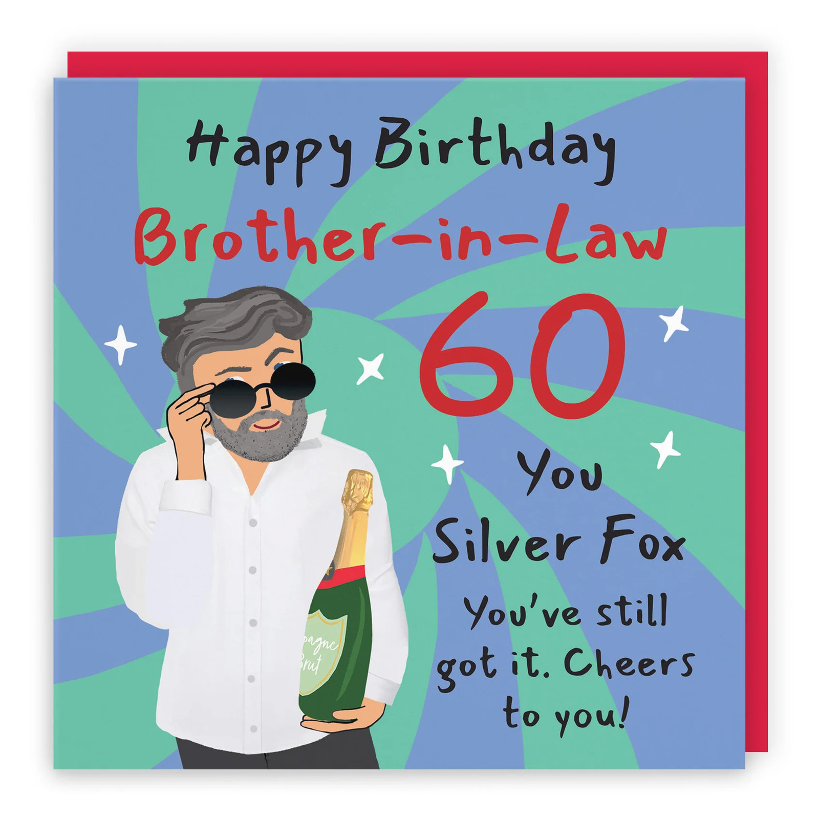 60th Brother-in-Law Birthday Card Cool Dude Laugh Out Loud