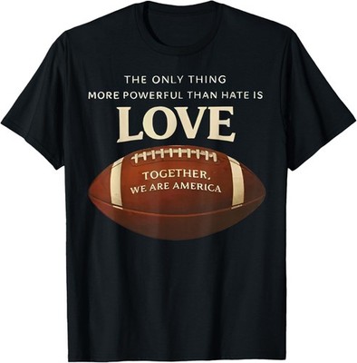 The only Thing More Powerful Than Hate is Love Vintage T-Shirt unisex S-3XL