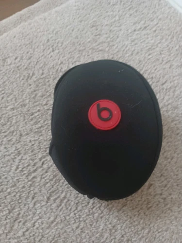 Monster Solo HD Beats By Dr. Dre Wired White/Red Headphones w/ Case & Cord