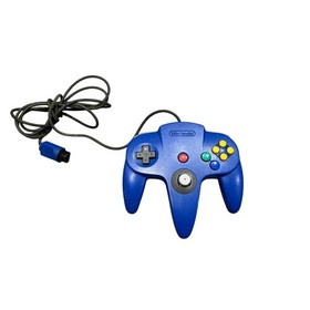 Nintendo 64 N64 Console Bundle w/ Blue Controller & Cords - Tested