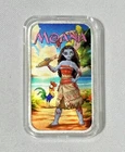 STL MINT 1 Troy Oz .999 Silver Color Bar Zombie Tales Moana Mintage 500 W/ COA