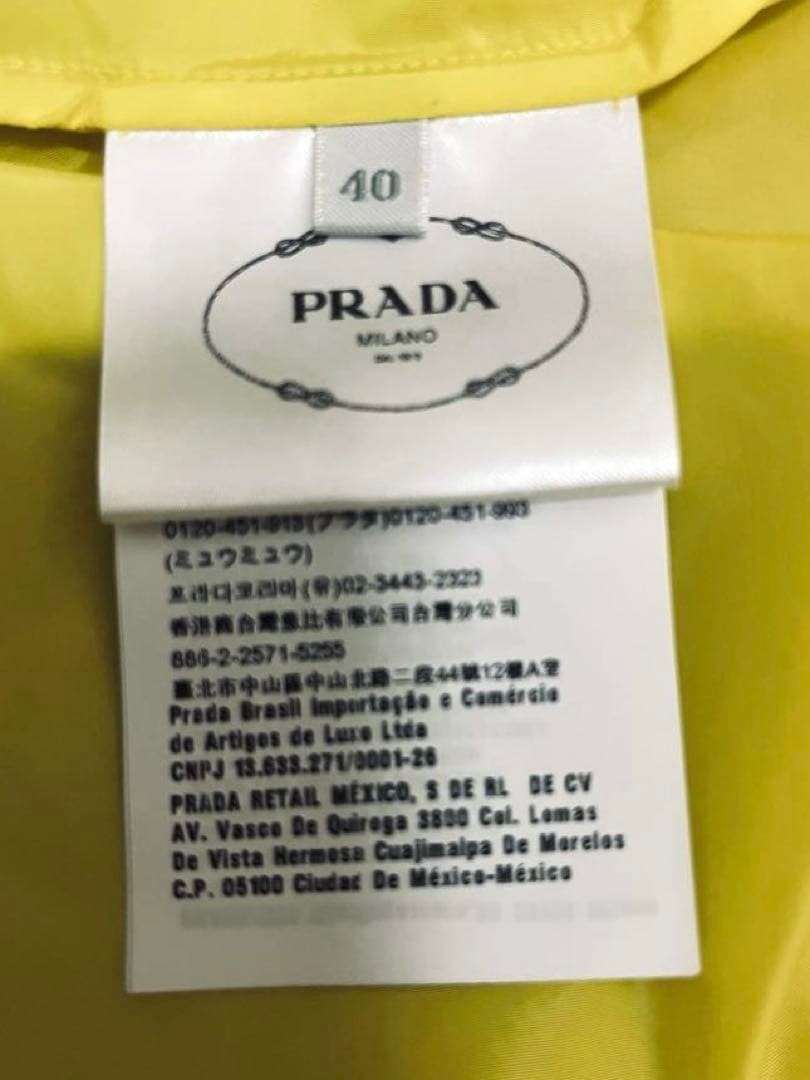 USED PRADA NYLON JACKET WITH TRIANGULAR PLATE GOOD - image 4