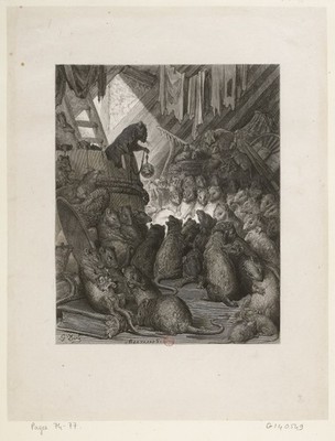 Gustave Doré Fables Fox Crow Cheese Vintage Art Reprint Wall Art