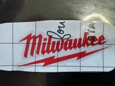 milwaukee sticker for tools, car, vehicle, toolbox, tackle box, fishing, diy