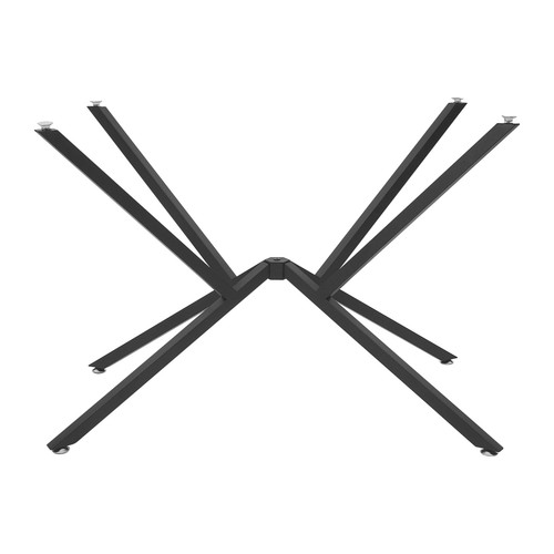 Floorstanding Metal Table Legs, Table Crossed-leg, Modern Table Legs Black - Picture 5 of 15