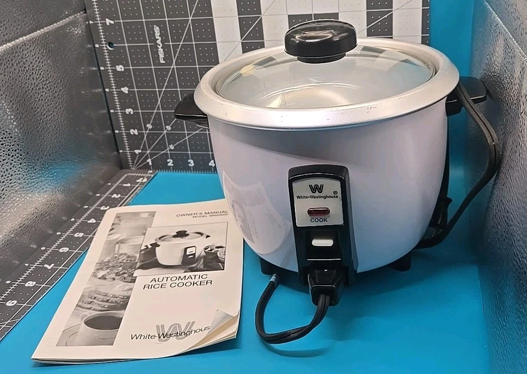 VINTAGE Westinghouse Rice Cooker WRA3000 Electric Steamer White Tested & Working