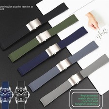 Soft Rubber Silicone Watch Band Strap 19mm 21mm for Longines Conquest L3.742/644
