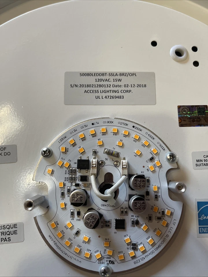 🔥(AN) ***QTY 1*** Access Lighting Conga 16" LED Flush Mount Ceiling Light Bronz - Image 4 of 4