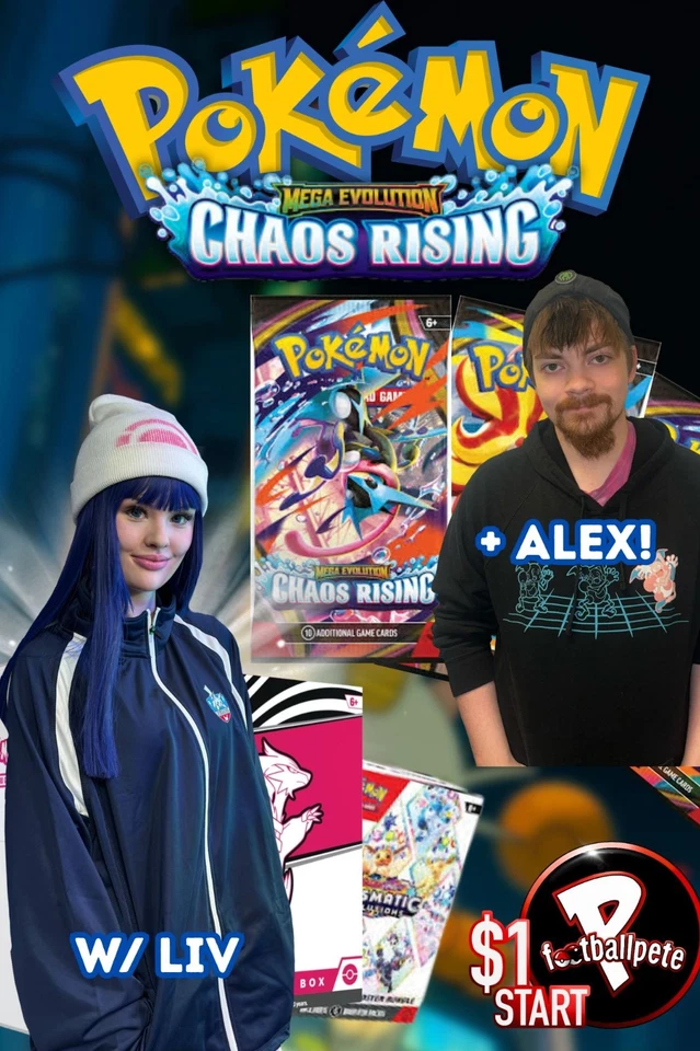 💥CHAOS RISING DROPS + $1 START POKEMON!💥W/LIV + ALEX