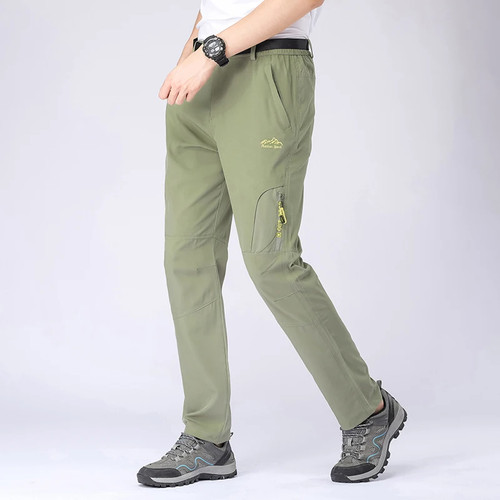 Wanderhose Herren Stretch Wasserdicht Taktisch Reißverschlusstaschen Hose Leicht - Bild 7 von 21