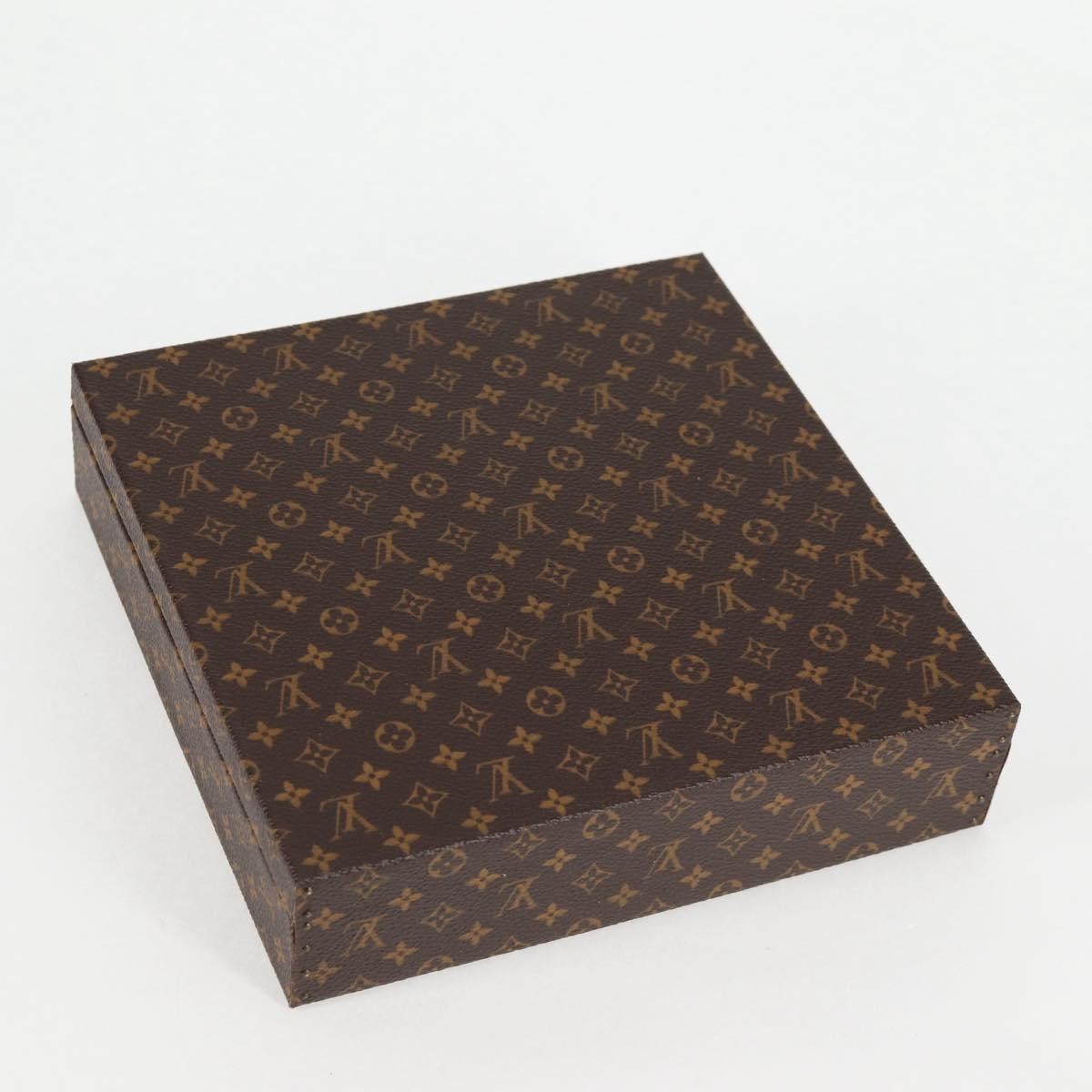 LOUIS VUITTON Monogram Jewelry case Jewelry Box LV Auth 125659SAV