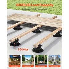 VEVOR Deck Blocks 12 PCS, 2000lbs / 907.18kg Load Capacity Deck Support Plastic