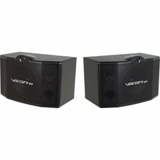 VocoPro SV-500 10" 3-Way Vocal PA Speaker Pair 