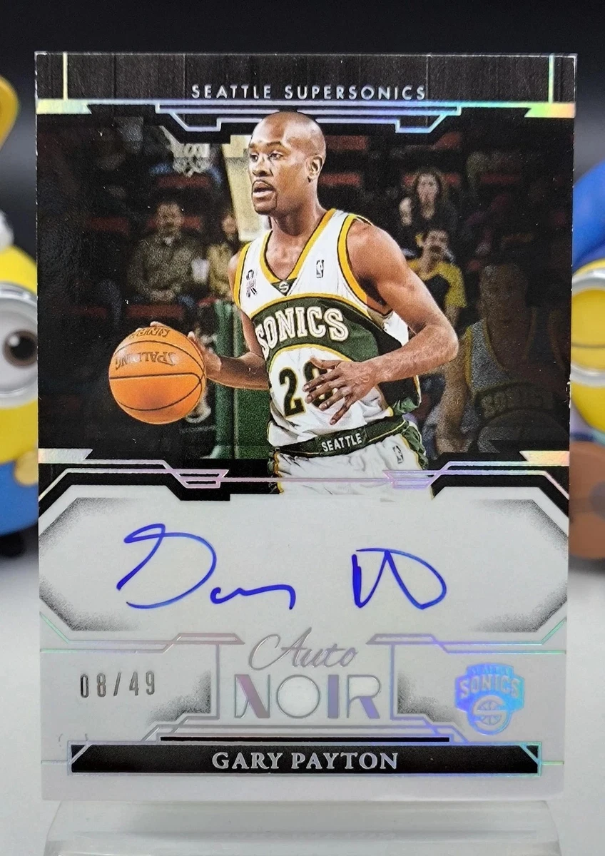 Panini Gary Payton Basketball Autographed Sports Trading Cards