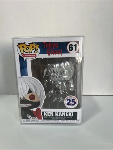 Funko Pop! Animation: Tokyo Ghoul Ken Kaneki #61 Silver Chrome Figure 25 Years
