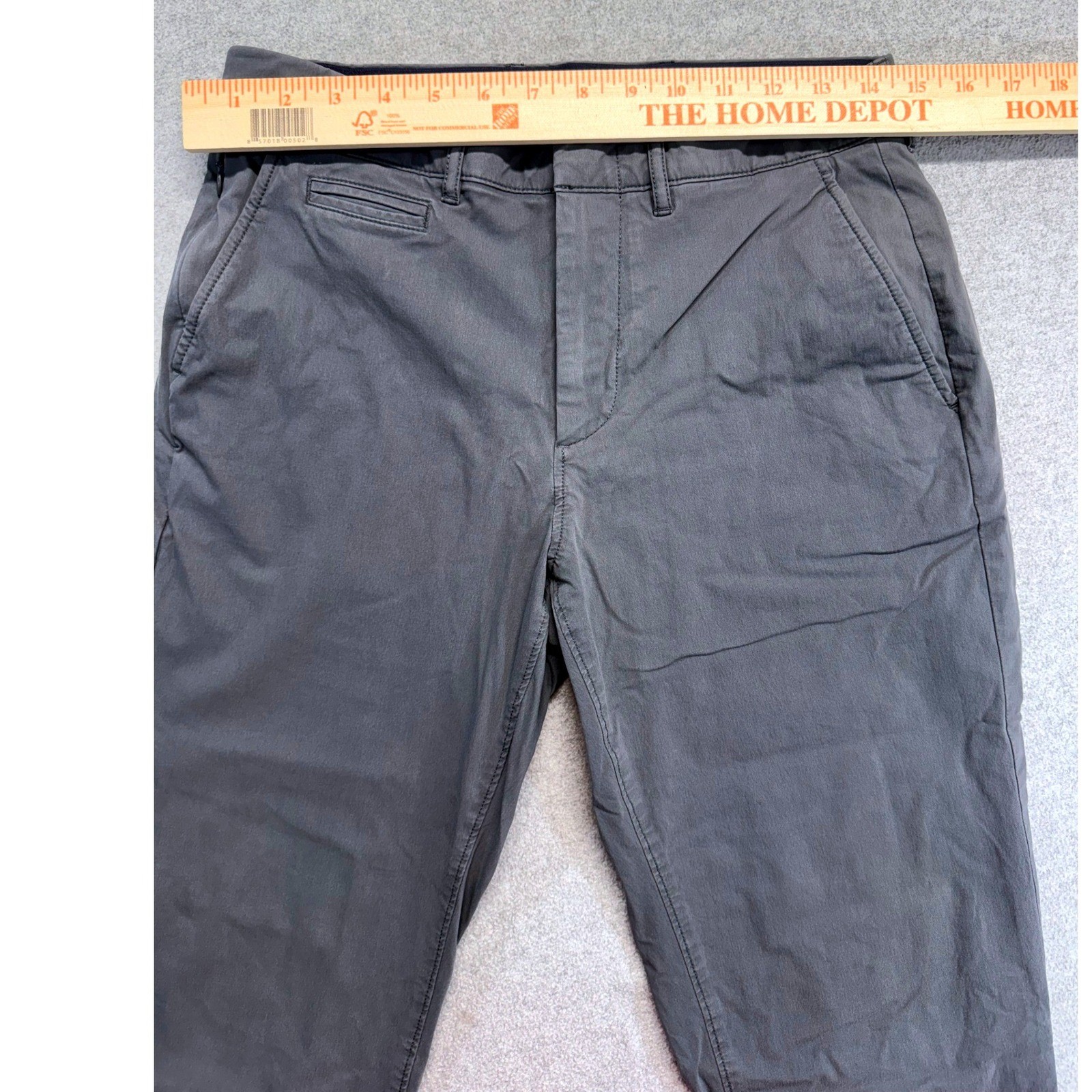 J.Crew Tech Pant Mens 29 Charcoal Gray Slim Straight Performance Chino Stretch image 8
