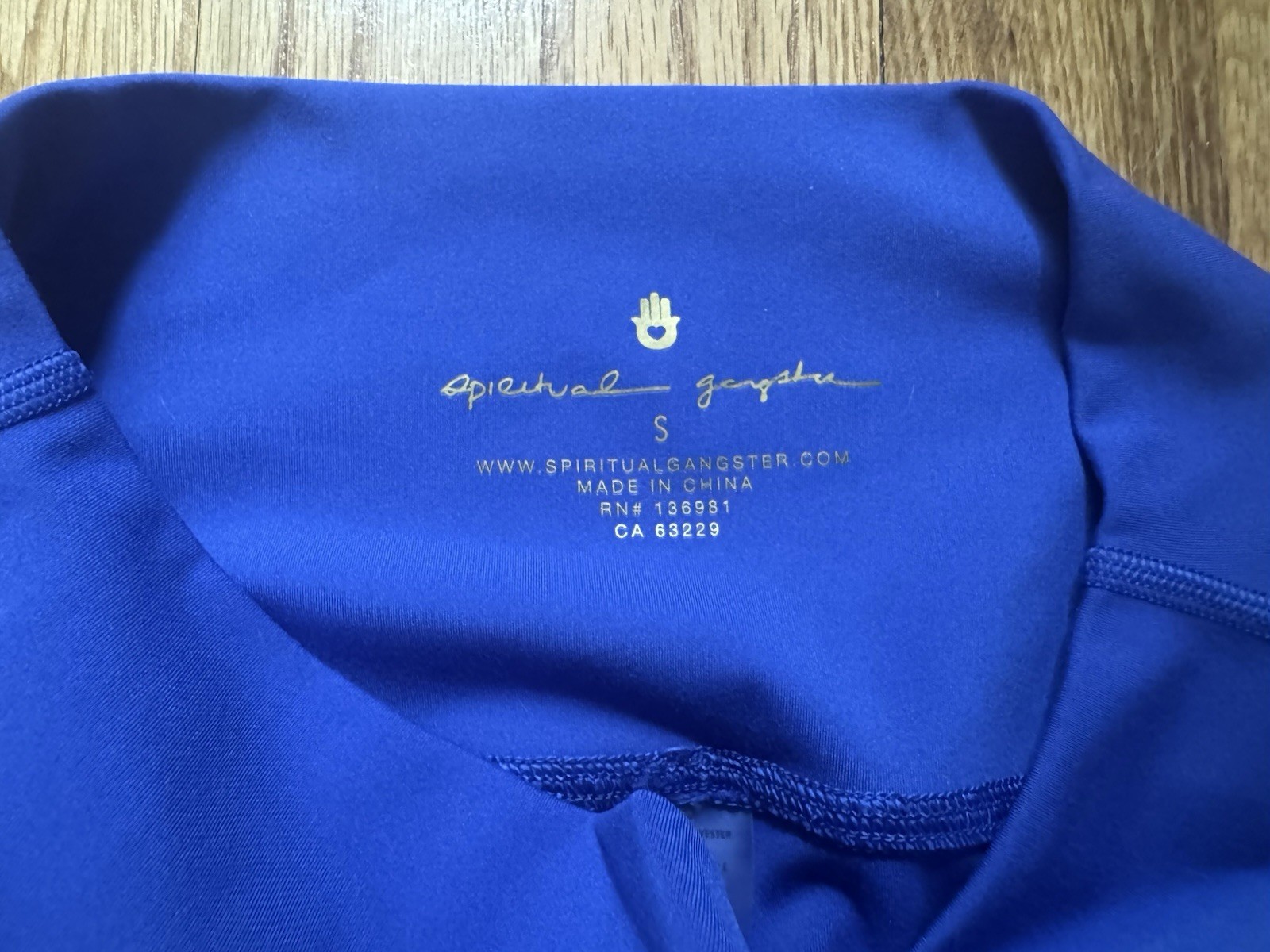 Spiritual Gangster Nova Dream Tech Legging S & Racer Back Crop Tank M Blue EUC