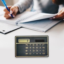 Image of 8 Digit Calculator Pocket Calculator with Solar to Read Large Keys Basic