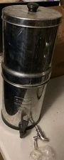 Travel Berkey Filter Water Filtration System Steel Pitcher & Spigot 18" Tall