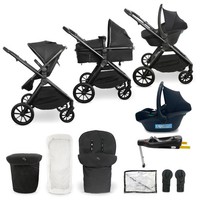My Babiie MB220 3-in-1 Travel System with Base - Black