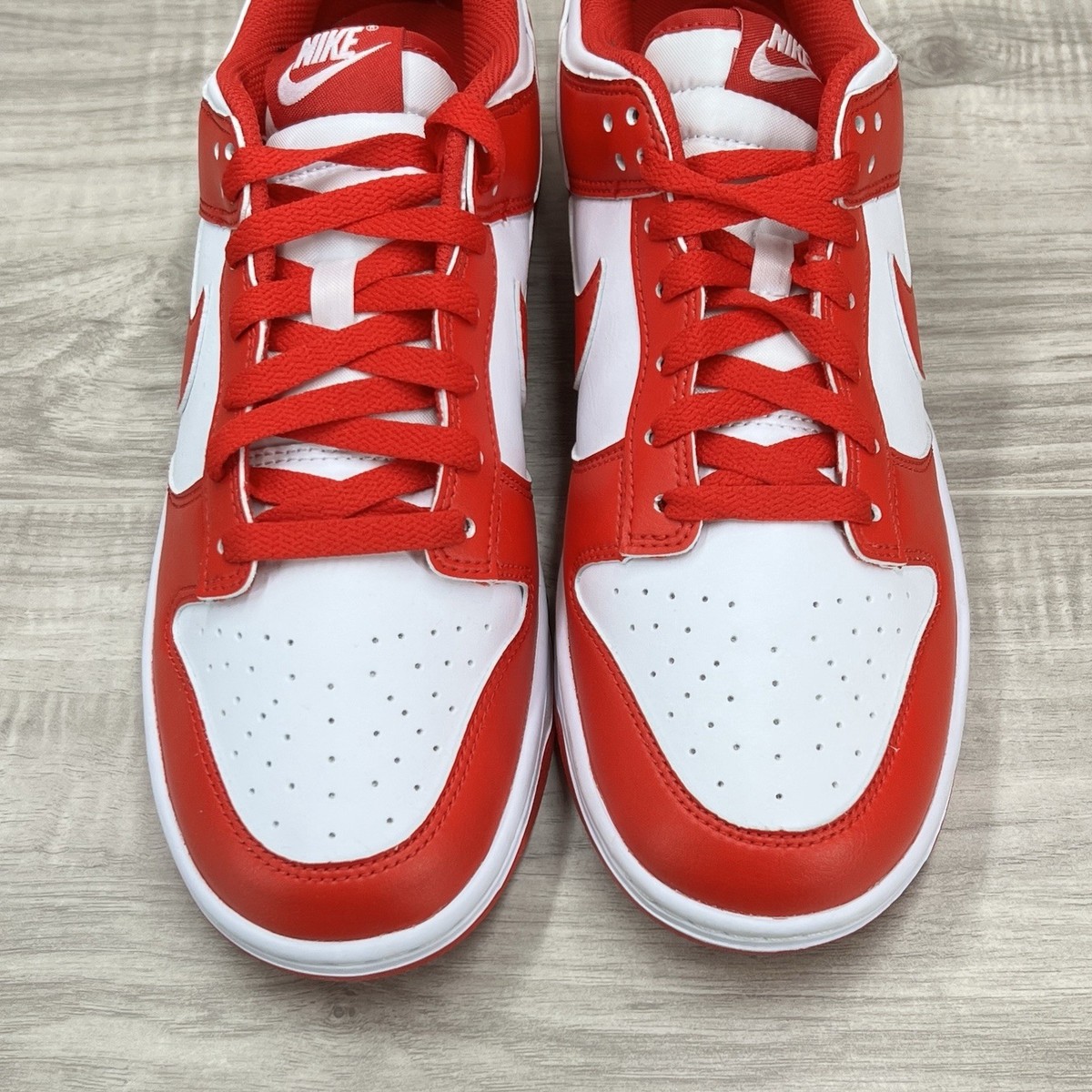 Nike Dunk Low St. John's Men's Size 9.5 Red White Sneakers New
