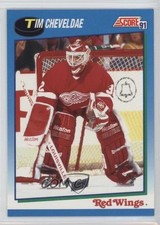 1991-92 Score Canadian Tim Cheveldae #492 0qr0