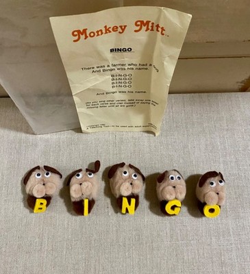 Monkey Mitt Finger Puppets Bingo Was His Name Story Aid (No Glove)