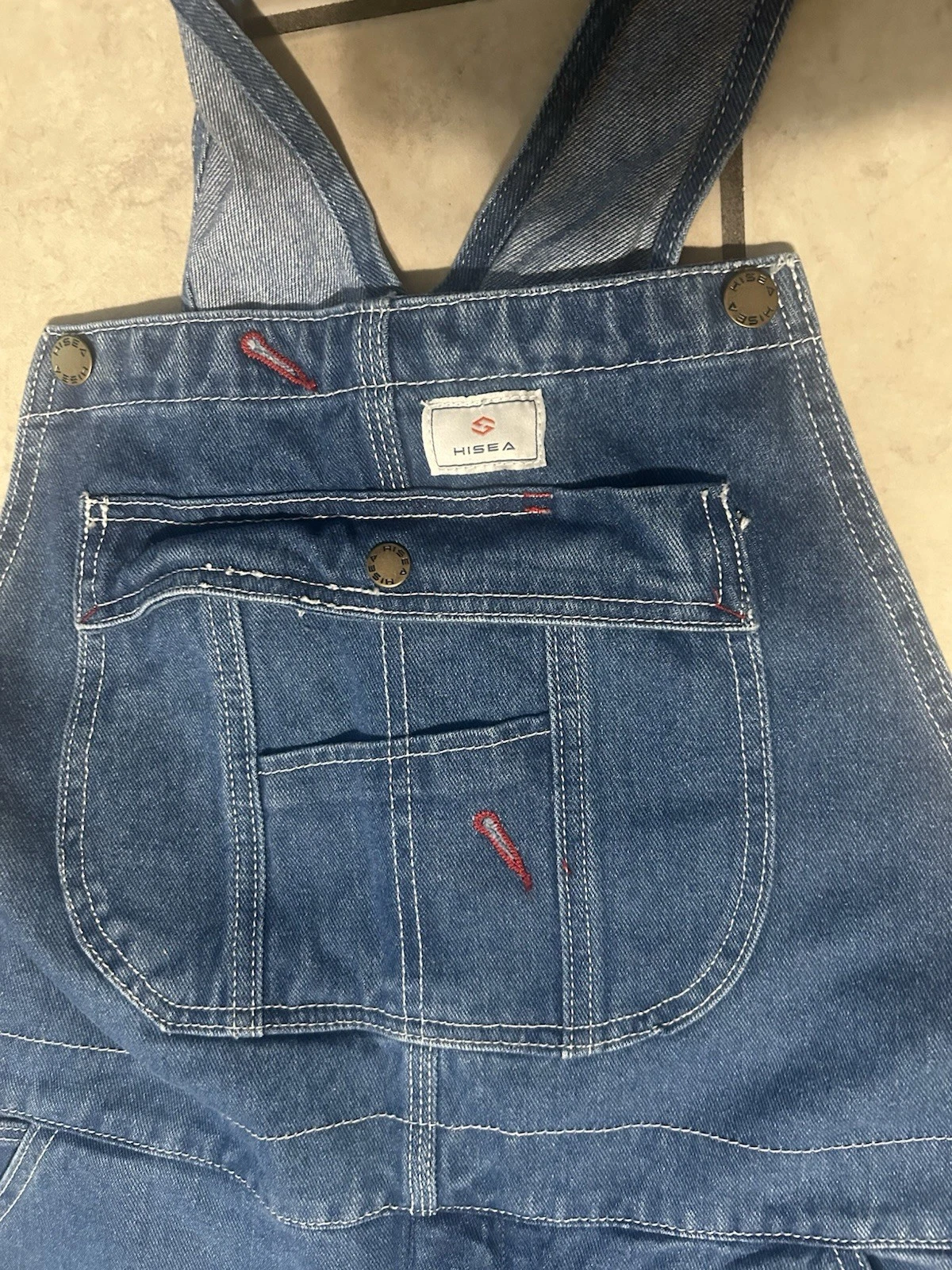 HISEA Women's Denim Bib Overalls Cotton, Size 36Wx34L