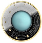 2023 MW S500F Cameroon Gilt Solar System Uranus Magnifier NGC PF70 Ultra Cameo — photo 3