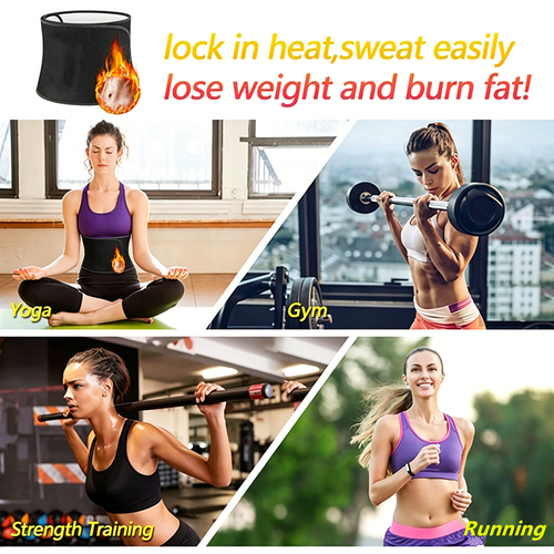 Neutral fat burning plastic belt with phone pocket, gym tools, perfect figure - 第 5/12 張圖片