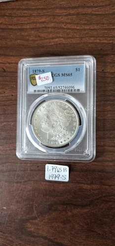 1879-S Morgan Silver Dollar $1 PCGS MS65,  Stunning Coin, Brilliant Strike