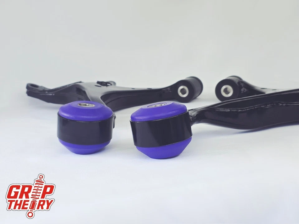 Brazos de control inferiores delanteros Honda Civic tipo R EP3 casquillos giratorios Powerflex 2001-05 Foto 3 de 4