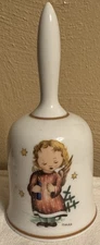 VTG. Christmas 1979 HUMMEL Berta Angel Porcelain Bell 6" Made In West Germany