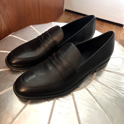 NEW VAGABOND SHOEMAKERS BLACK LEATHER PENNY LOAFERS size 39 ( US 9 )